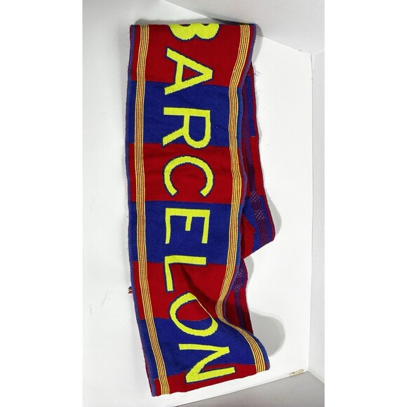 FC Barcelona Scarf Barça FCB Since 1899 Red Blue Soccer Football Supporters Gear - Picture 2 of 4